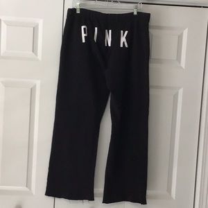 PINK wide leg sweatpants LG